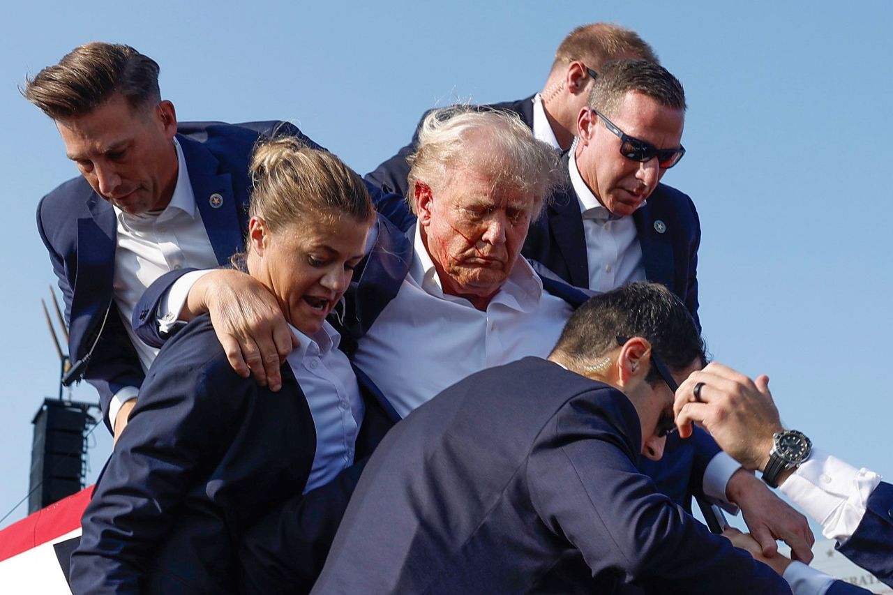 Trump survives assassination attempt. Melania Trump and Barron whereabouts questioned after rally shooting in Pennsylvania.